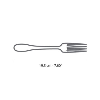 Broggi Kyoto Black dessert fork satin steel Buy now on Shopdecor