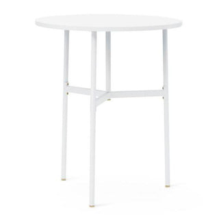 Normann Copenhagen Union table with laminate top diam. 80 cm, h. 95.5 cm. and steel legs Buy now on Shopdecor