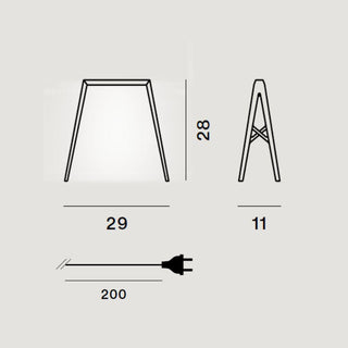 Foscarini Bridge 2 LED table lamp 29 cm. Buy now on Shopdecor