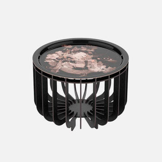 Ibride Extra-Muros Medusa 46 OUTDOOR coffee table with Lévitation Rose tray diam. 46 cm. Buy now on Shopdecor