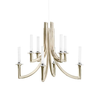 Kartell Khan Metal suspension lamp glossy bronze Buy now on Shopdecor