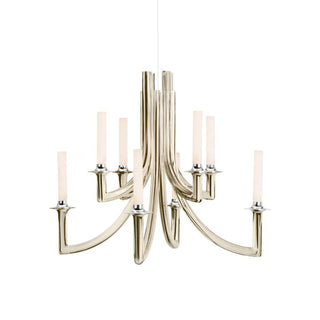 Kartell Khan Metal suspension lamp glossy bronze Buy now on Shopdecor