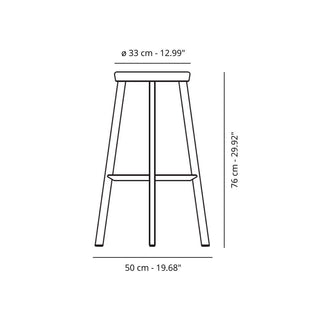 Magis Déjà-vu high stool h. 76 cm. Buy now on Shopdecor