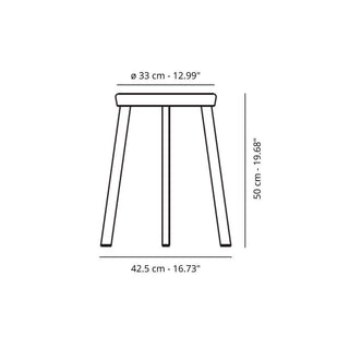 Magis Déjà-vu low stool h. 50 cm. Buy now on Shopdecor