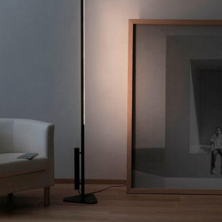 Martinelli Luce Colibrì floor lamp angular base LED black Buy now on Shopdecor