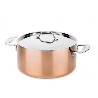 Mepra Toscana Copper casserole with lid diam. 20 cm. Buy now on Shopdecor