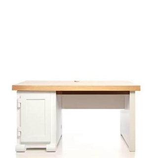 Moooi Paper Desk 140 with cabinet on the right wood and white paper Buy now on Shopdecor