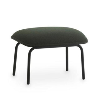 Normann Copenhagen Hyg footstool upholstery fabric with black steel structure Buy now on Shopdecor