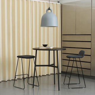 Normann Copenhagen Union table with laminate top diam. 80 cm, h. 95.5 cm. and steel legs Buy now on Shopdecor