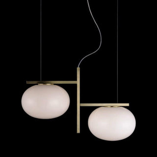 OLuce Alba 468 suspension lamp satin brass Buy now on Shopdecor
