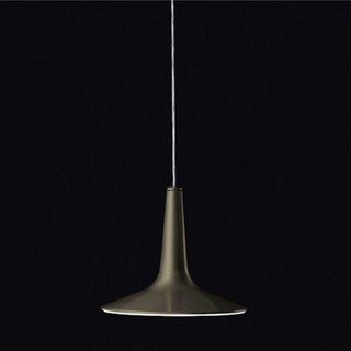 OLuce Kin 479 LED suspension lamp anodized bronze diam 30 cm. Buy now on Shopdecor
