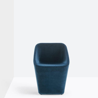 Pedrali Log 365 padded armchair in velvet Buy now on Shopdecor
