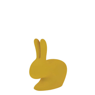 Qeeboo Rabbit Chair Baby Velvet Finish in the shape of a rabbit Buy now on Shopdecor