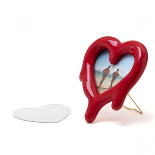 Seletti Melted Heart mirror/photo frame red Buy now on Shopdecor