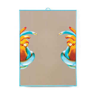 Seletti Toiletpaper Mirror Big Hands with Snakes Buy now on Shopdecor