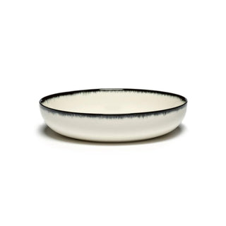 Serax Dé high plate diam. 18.5 cm. off white/black var A Buy now on Shopdecor