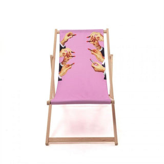 Seletti Toiletpaper Deck Chair Lipstick Pink Buy now on Shopdecor