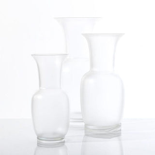 Venini Frozen Opalino 706.22 vase crystal sandblasted h. 36 cm. Buy now on Shopdecor