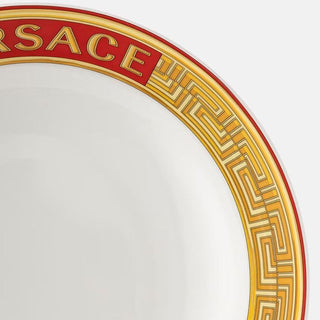 Versace meets Rosenthal Medusa Amplified Golden Coin deep plate diam. 22 cm. Buy now on Shopdecor