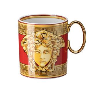 Versace meets Rosenthal Medusa Amplified Golden Coin mug with handle Buy now on Shopdecor