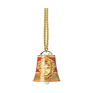 Versace meets Rosenthal Medusa Amplified Golden Coin porcelain bell Buy now on Shopdecor