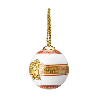 Versace meets Rosenthal Medusa Amplified Golden Coin porcelain ball Buy now on Shopdecor