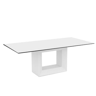 Vondom Vela table with top HPL 200x100 cm white by Ramón Esteve Buy now on Shopdecor