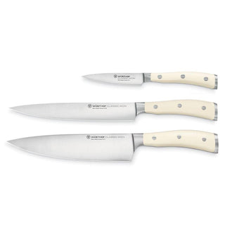Wusthof Classic Ikon set 3 pieces knife crème Buy now on Shopdecor