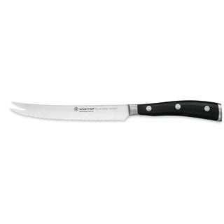 Wusthof Classic Ikon tomato knife 14 cm. black Buy now on Shopdecor